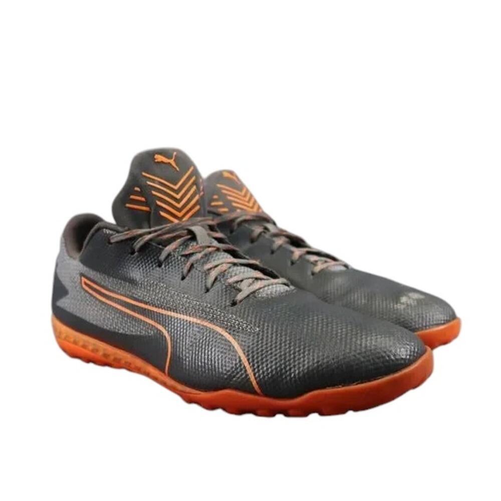 Puma Shoes Mens 13 Soccer Cleat Athletic Sport Ignite ST Football Boots Gray Low